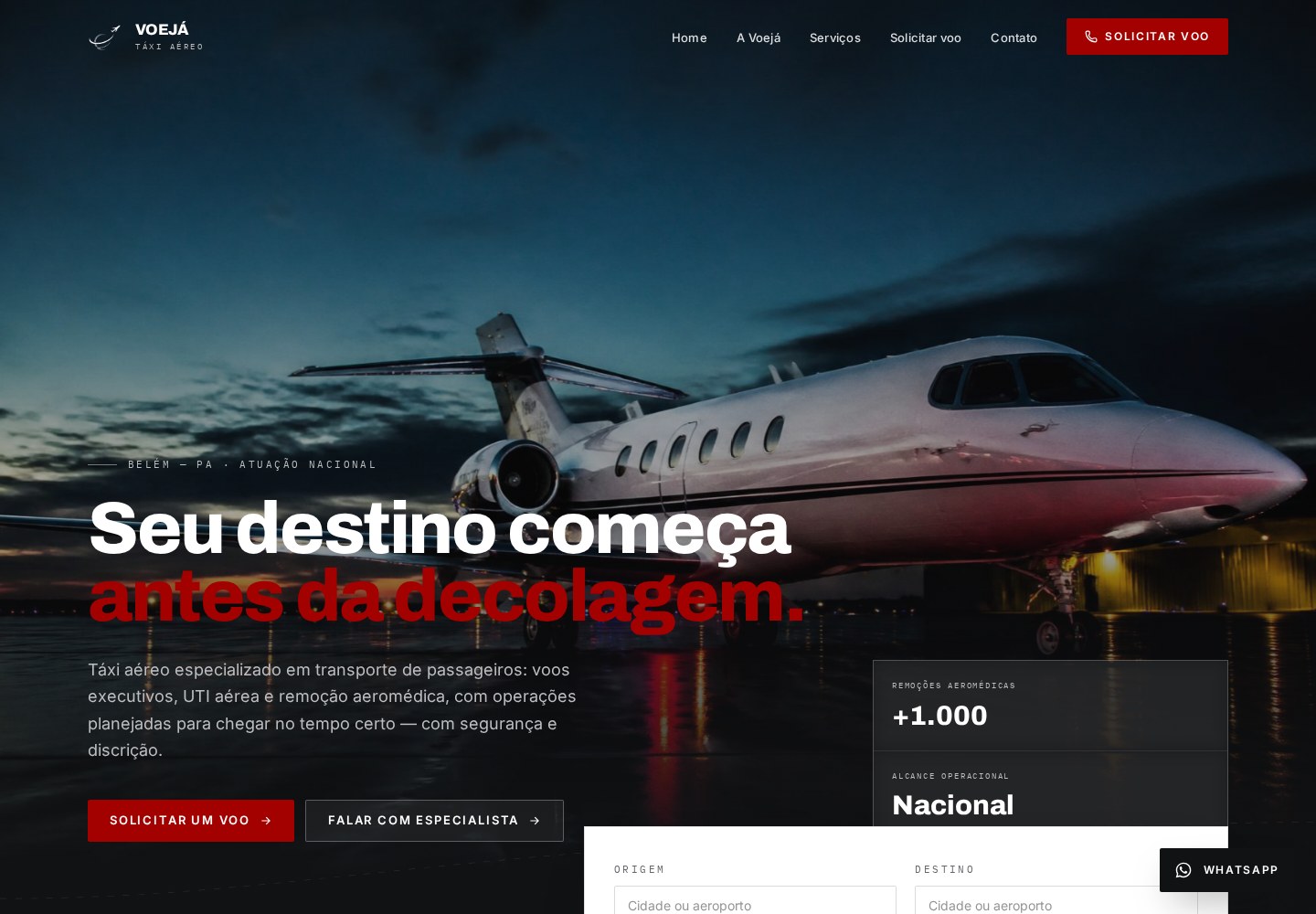 Projeto Voe Já Táxi Aéreo